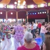 spiegeltent la mystica rosa geel Zammel dans gepensioneerd
