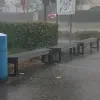 Veel regen onweer Beerse