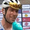 Mark Cavendish bij de start van de Heistse Pijl in 2022
