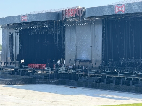 Graspop Metal Meeting podium rondgang opbouw