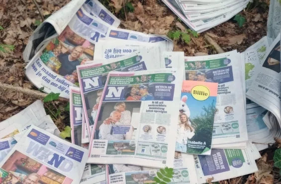 Kranten gedumpt Dessel