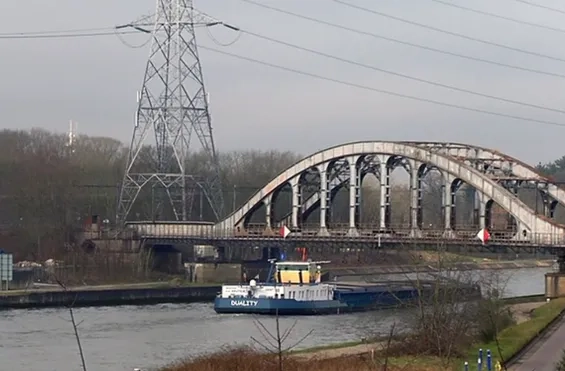 stalen spoorwegbrug Herentals